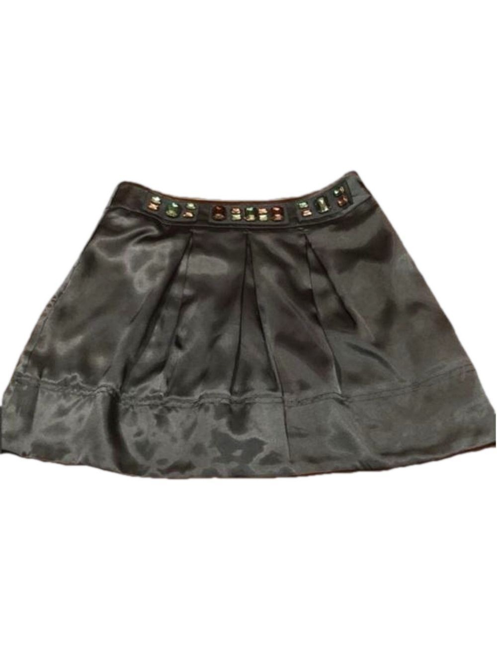 𝅺twentyone Precious Shiny Pleated Gem Skirt Size XS